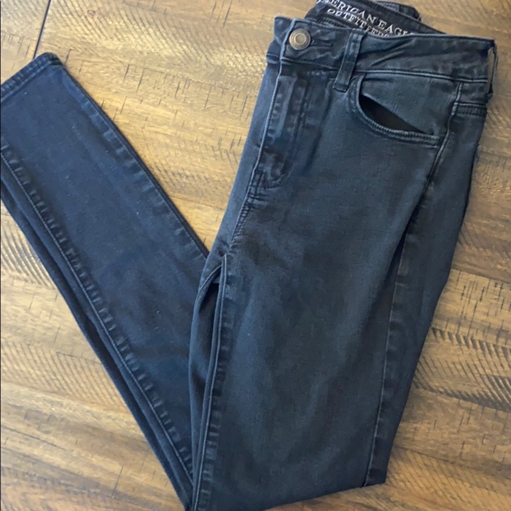 American Eagle High Rise Black Jegging